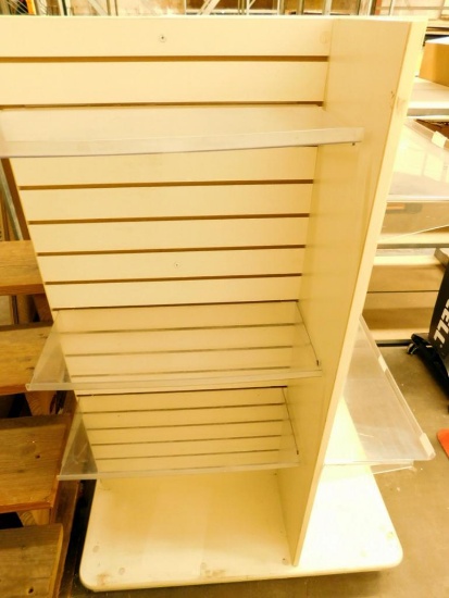Gondola Island Slatwall Shelving Unit