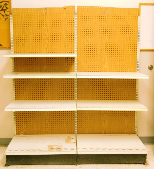 Gondola Shelving: 5' Long, 2 Bases, 5 Shelves