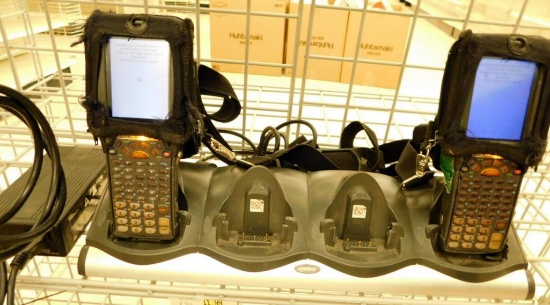 SYMBOL Mobile Barcode Scanners, 2 Units with Charging Station