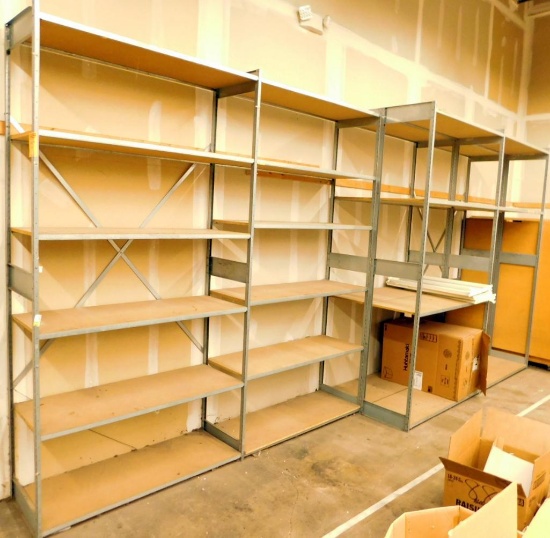 Warehouse Rack and Shelves, 6 Sections