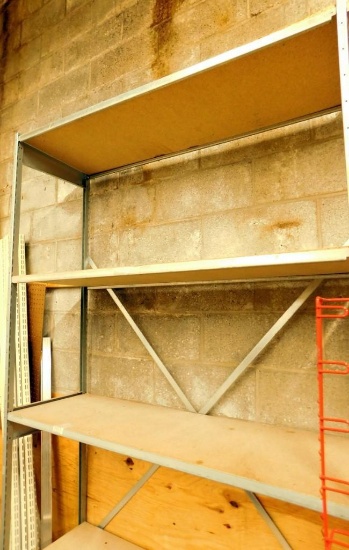 Warehouse Rack and Shelves, 5 Sections