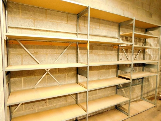 Warehouse Rack and Shelves, 3 Sections