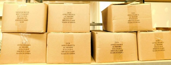 Cartons of 2,000 Plastic Shopping Bags, 13 Cases Units