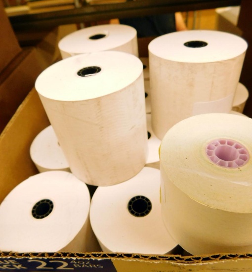 Cartons of Thermal Rolls of BPA-free Cash Register POS Receipt Paper, 6 Units #05213