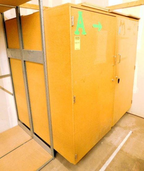 Large Locking Storage Cabinet, with Optional Vertical Slats