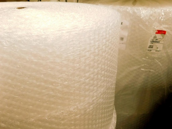 ULINE Large Rolls of Perforated Bubble Wrap, 4 Units