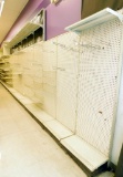 Gondola Shelving: Wall Unit, 52' Long, 21 Bases, 5 Wire Displays, 85 Shelves