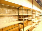 Warehouse Rack and Shelves, 33'+ in 8 Sections