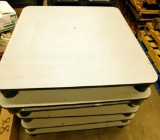 Heavy Duty Plastic Pallet and Riser Lot, 14 Units