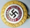 German WWII NSDAP Golden Party Swastika Badge