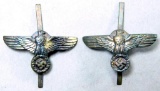 (2) German WWII Waffen SS Dagger Handle Eagles