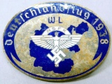 German 1938 NSFK Deutschlandflug Glider Korps Badge