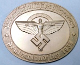 German WWII NSFK 1938 Glider Korps Table Medallion