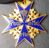 Post War Imperial German WWI Pour Le Merite Blue Max Decoration