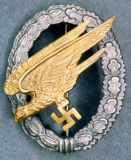 Luftwaffe Paratrooper Fallschirmjager Jump Badge