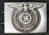 German WW II Waffen SS Schutz Staffel EM Combat Belt Buckle