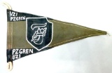 German WWII Army Panzer Grenadier Officers Staff Car Pennant