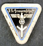 German 1933 NS frauenschaft Badge with Oak Leaf Border