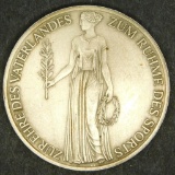 German WWII Silver 1936 Berlin Summer Olympics Goddess Table Award