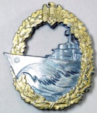 German Naval Kriegsmarine Destroyer Badge