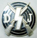 German WWII Deutsches Youth DJ Marksman Shooting Badge