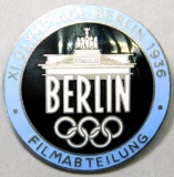 1936 Berlin Summer Olympics Film Maker Badge