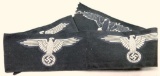 Five (5) German WWII Waffen SS EM Arm Eagles