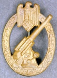 German World War II Army Heer Flak Artillery Badge