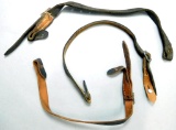 (3) German WW2 Army / Luftwaffe Combat Helmet Leather Chin Straps