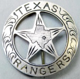 Old West Texas Rangers Mexican Peso Law Badge