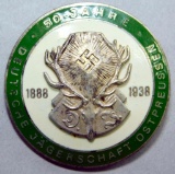 German WWII 1888?1938 50-Year Hunting Association Badge