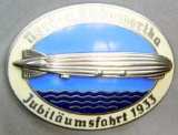 Pre WWII 1933 Nord?u Sudamerika Jubilaumsfahrt Zeppelin Badge
