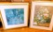 Monet 'Water Lily Pond' and Framed Floral Art