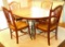 Ethan Allen Dining Table with Two Armchairs and Two Side Chairs