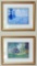 Set of Two Framed Claude Monet Prints