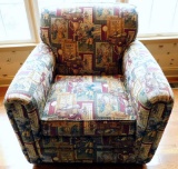 Thomasville Furniture Golf Theme Upholstered Lounge Chair