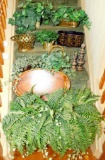 Faux Ivy and Decorative Pieces Large Grouping