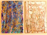 Four (4) Original Modern Abstract Contemporary Artwork by...Jan Valentine Schields