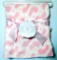 'My Baby' Super Soft Plush Pink Hearts Blanket, 12 Units