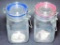 Square Glass Storage Jars with Hasp Lid, 70 Units