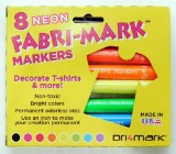 Neon Fabri-Mark 8-pack Markers, 22 Units