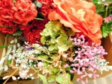 Big Box of Assorted Faux Flowers, Dozens of Stems