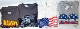New Adult Marvel, America and Assorted Licensed T-Shirts, 55 Units