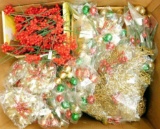 Big Box Full of Christmas Floral Arrangement Stems and Wreath Decor