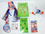 Patriotic and St. Patty's Day Decor, Favors, Crafts, Tattoo Kits, and More