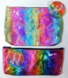Rainbow Zipper Pouches in Assorted Sizes, 60 Units