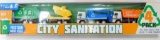PlayTek City Sanitation 4-Pack Trucks, 25 Units