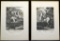 Grouping of Two Johann Elias Ridinger Horse with Rider Prints