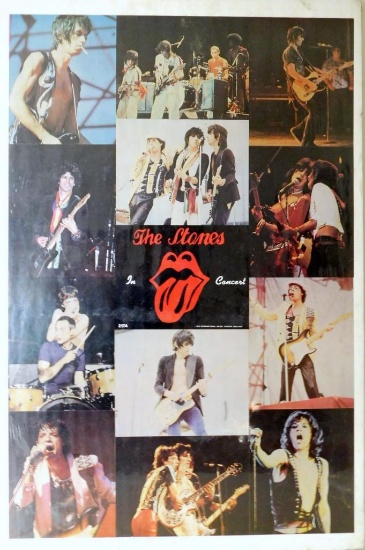 Rolling Stones In Concert Poster, 1978