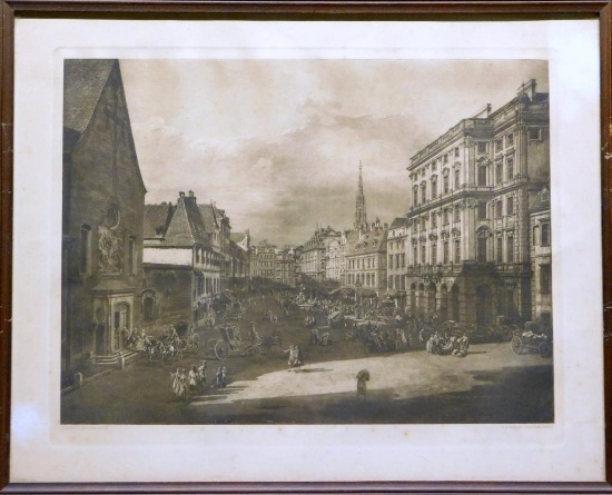 Giovanni Antonio Canal (Canaletto), Der Neue Markt Print